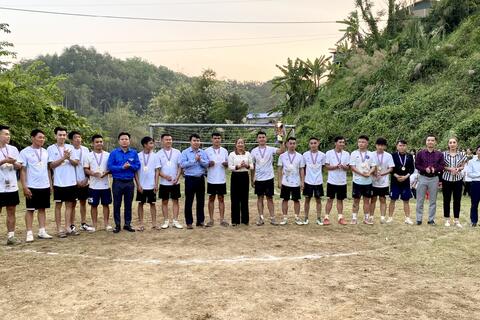 BẾ MẠC GIẢI BÓNG ĐÁ NAM 7 NGƯỜI VÀ GIẢI BÓNG CHUYỀN HƠI NỮ XÃ KHỔNG LÀO NĂM 2026