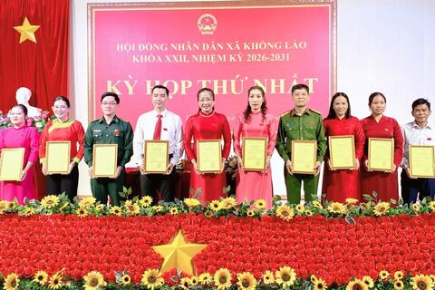 KỲ HỌP THỨ NHẤT HĐND XÃ KHỔNG LÀO KHÓA XXII, NHIỆM KỲ 2026 - 2031.