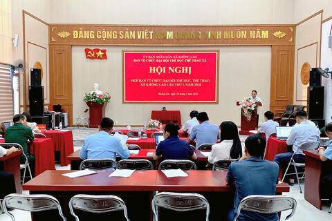 XÃ KHỔNG LÀO HỌP BAN TỔ CHỨC ĐẠI HỘI TDTT LẦN THỨ I, NĂM 2026