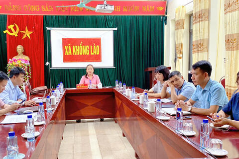 XÃ KHỔNG LÀO THAM DỰ BUỔI LÀM VIỆC TRỰC TUYẾN GIỮA THƯỜNG TRỰC TỈNH ỦY VỚI ĐẢNG ỦY UBND TỈNH VÀ CÁC ĐỊA PHƯƠNG