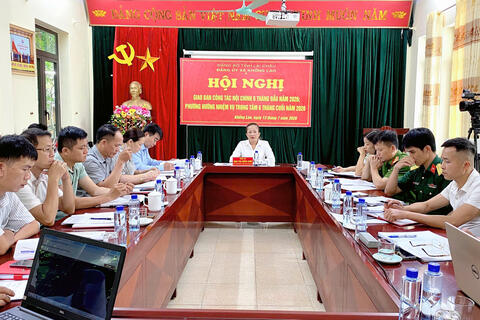 XÃ KHỔNG LÀO GIAO BAN CÔNG TÁC NỘI CHÍNH 6 THÁNG ĐẦU NĂM 2026