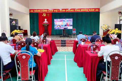 XÃ KHỔNG LÀO THAM DỰ HỘI NGHỊ TRỰC TUYẾN ĐÁNH GIÁ TÌNH HÌNH THỰC HIỆN NGHỊ QUYẾT SỐ 57-NQ/TW CỦA BỘ CHÍNH TRỊ 9 THÁNG ĐẦU NĂM 2026