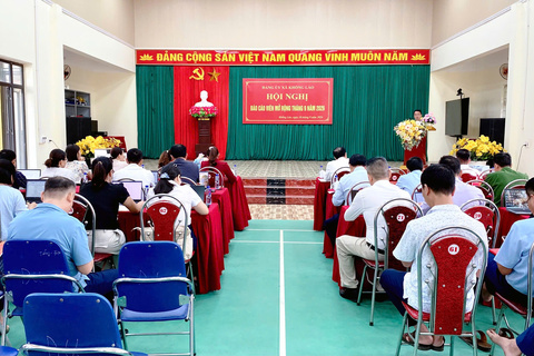 HỘI NGHỊ BÁO CÁO VIÊN MỞ RỘNG XÃ KHỔNG LÀO THÁNG 9 NĂM 2026