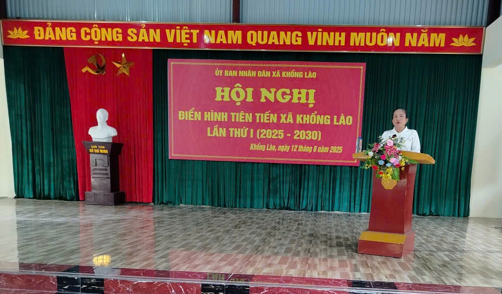 Hội nghị Điển hình tiên tiến xã Khổng Lào lần thứ I (2025-2030)