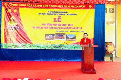 LỄ KHAI GIẢNG CHÀO MỪNG NĂM HỌC MỚI (2025-2026) TẠI CÁC TRƯỜNG  TRÊN ĐỊA BÀN XÃ KHỔNG LÀO
